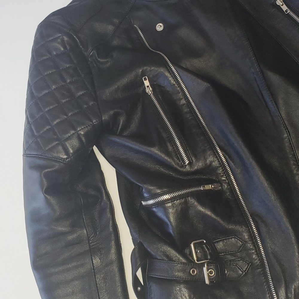 Winter coat, leather